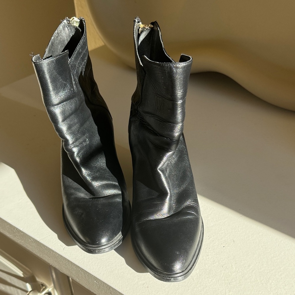Zara Black Ankle Booties
